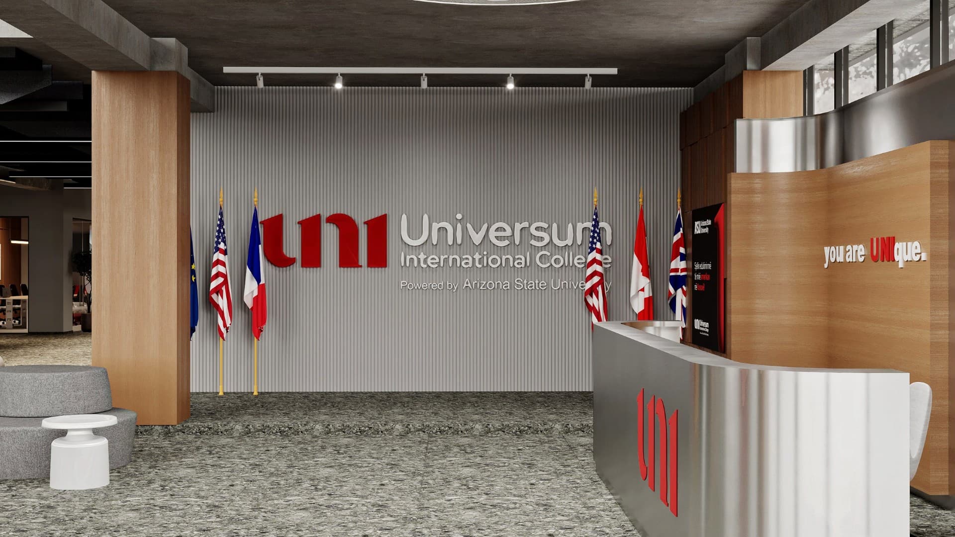 Pamje e kampusit te ri UNI 12