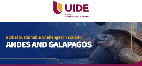 Andes and Galapagos summer school poster