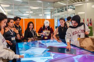 Students taking part in a Summer Experience activity
