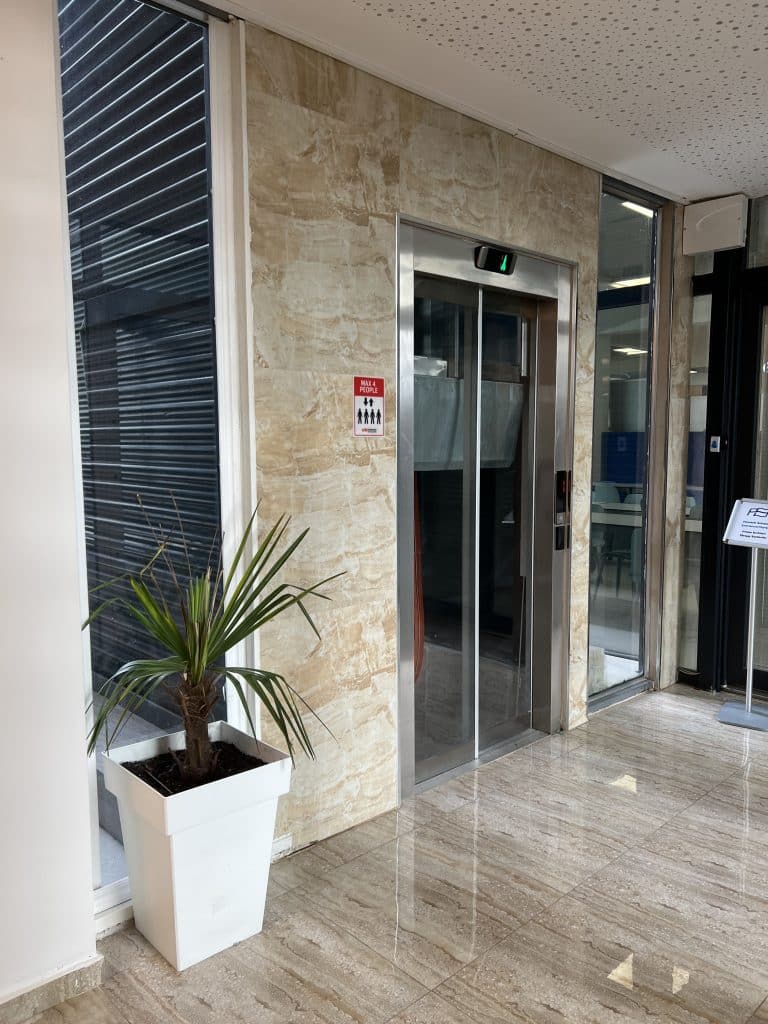 Accessible outside route at UNI campus